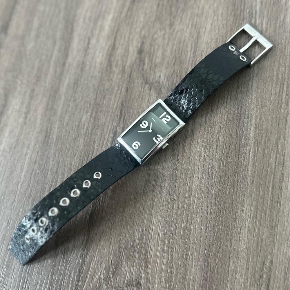 Marc by Marc Jacobs Stainless Steel Genuine Reptile Strap Watch MBM1012
